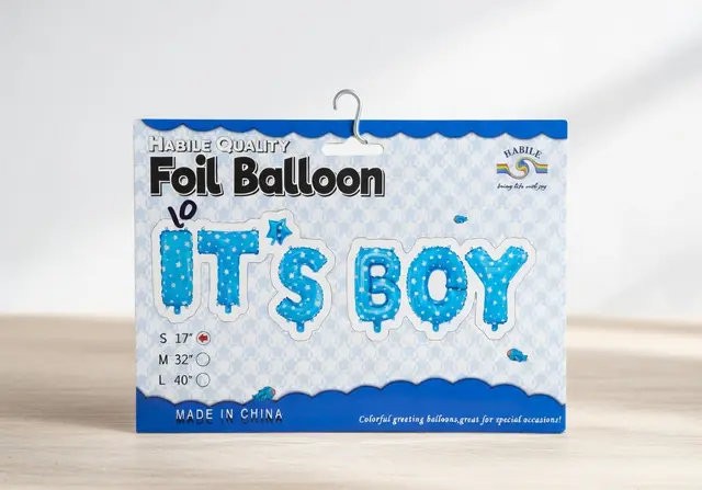 Gender Reveal Party Foil Balloon for Baby Shower Celebration, It’s a Boy & It’s a Girl Theme Event Decoration