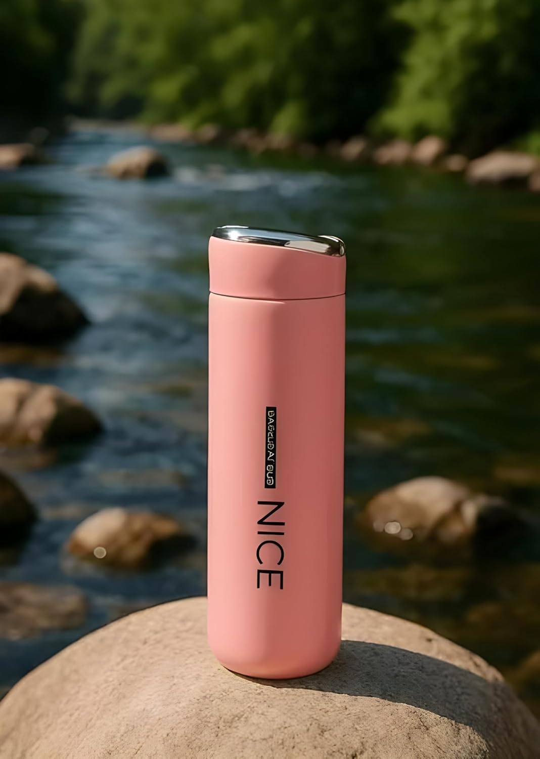 Nice Glass Water Bottle with Silicone Cover, Leakproof Reusable Bottle for Office & School, 400–500ml — view 1