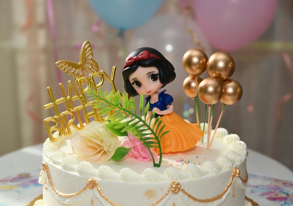 Princess Snow White Cake Topper Decoration Set Kids Birthday Cake Decor — view 1
